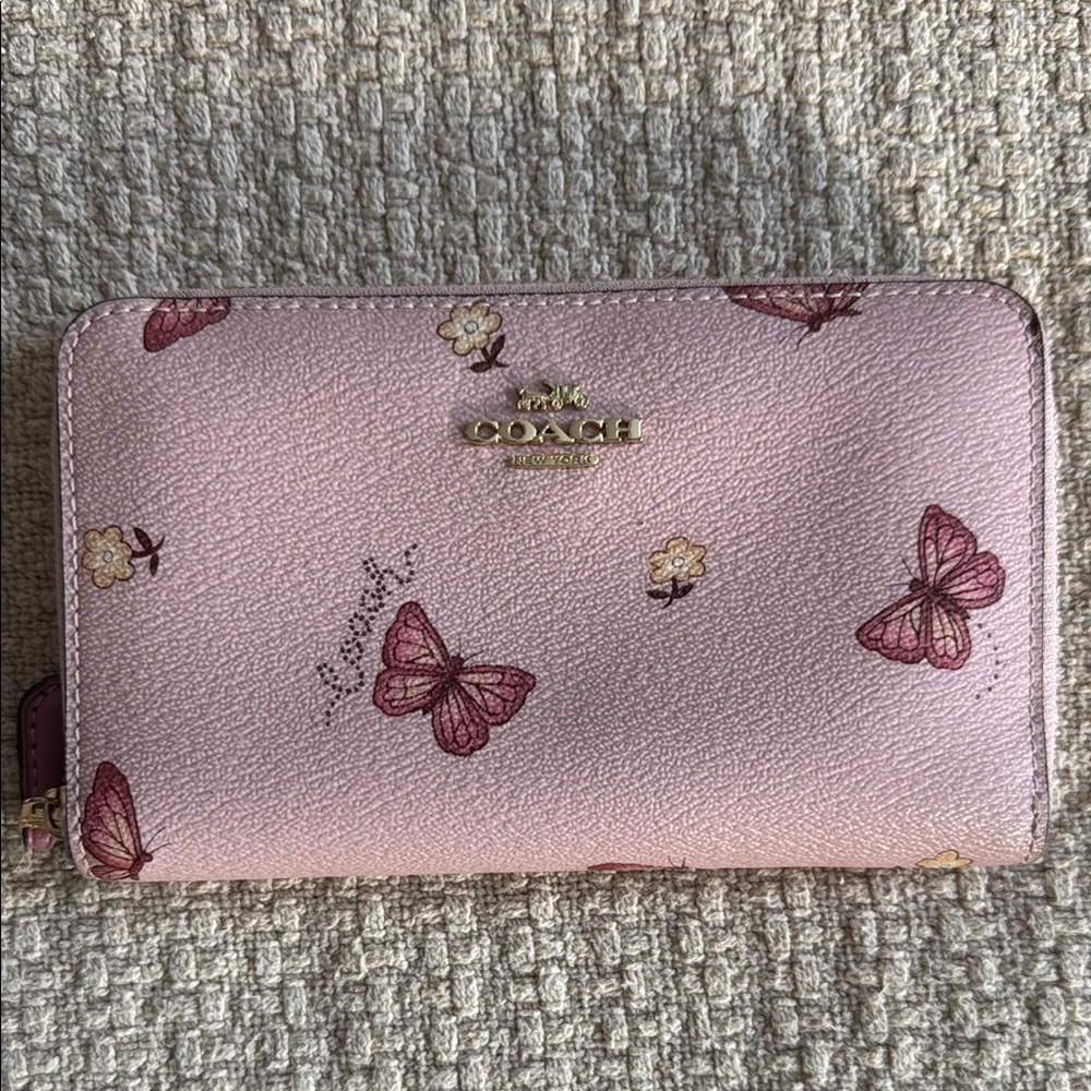 Coach Pink Butterfly Wallet